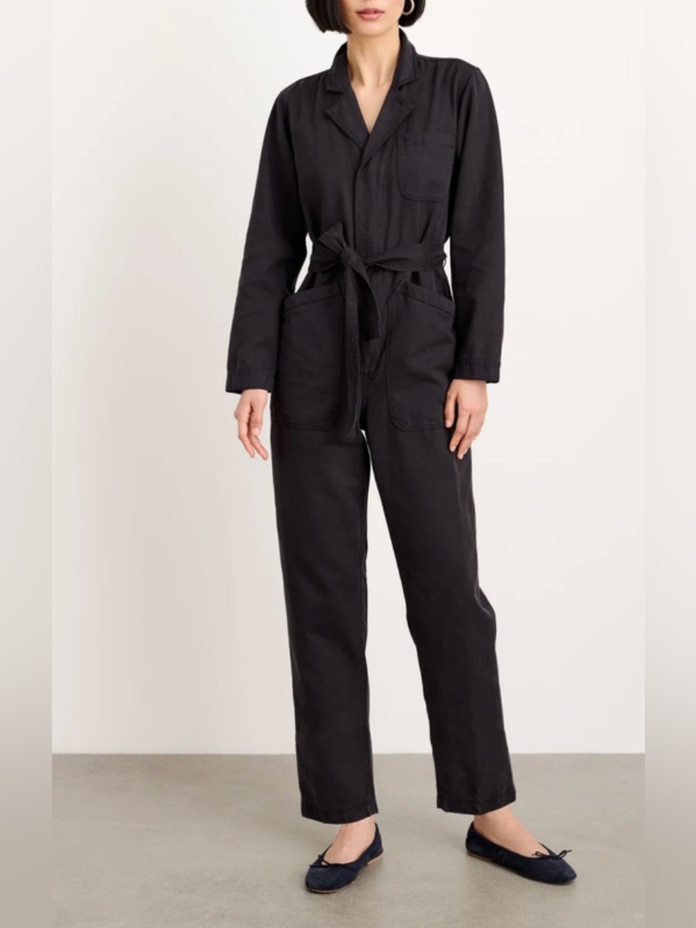 Alex Mill Standard Cotton Jumpsuit in Black